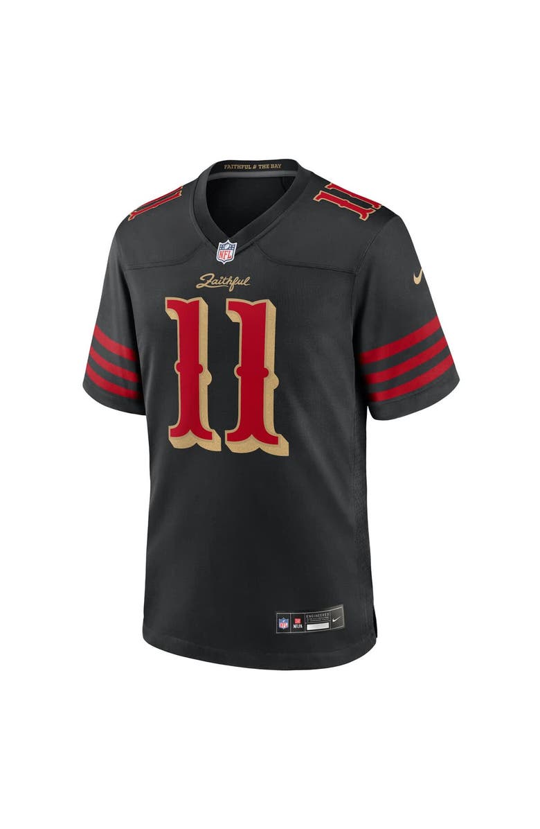 Nike Men's Nike Brandon Aiyuk Black San Francisco 49ers 2025 Rivalries Collection Game Jersey, Alternate, color, Black