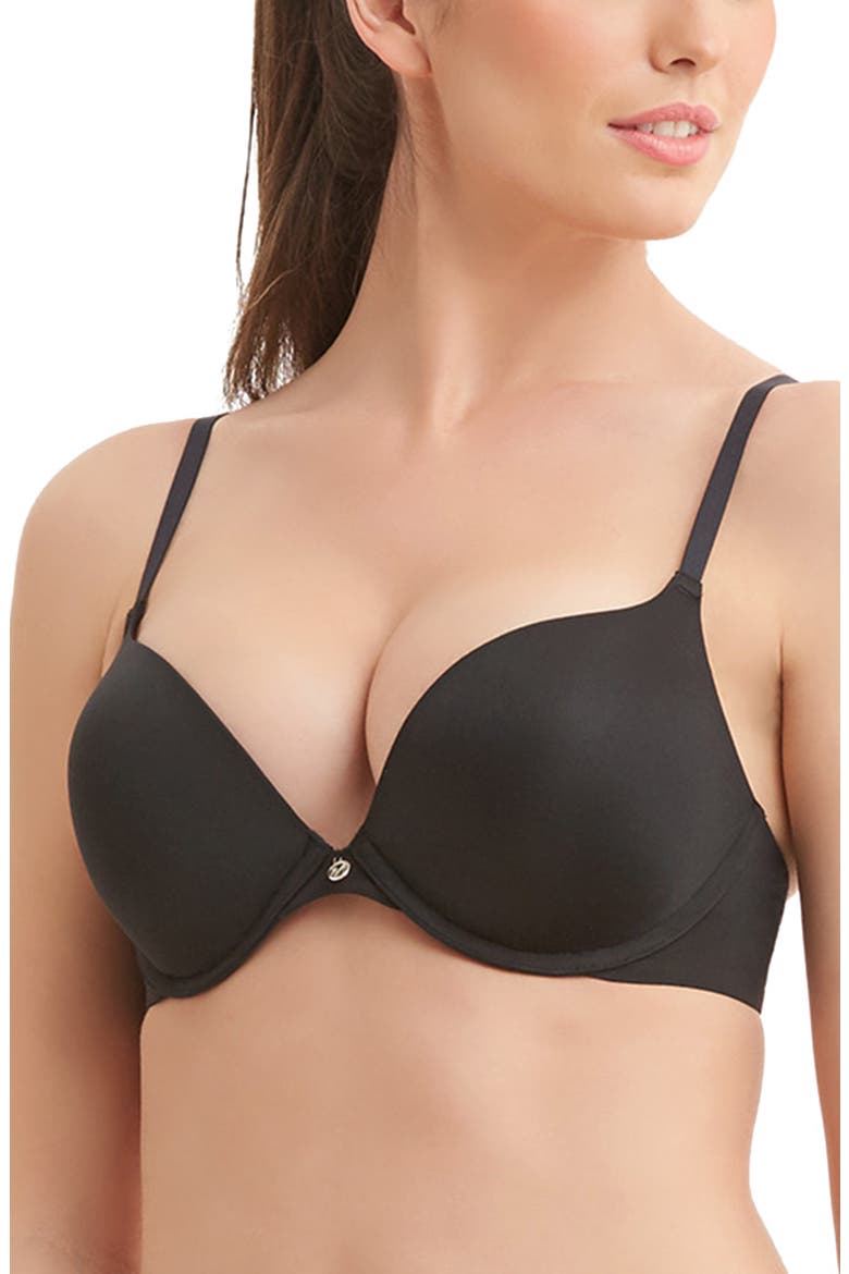 Prodigy Ultimate Push-Up Convertible Underwire Bra, Main, color, BLACK