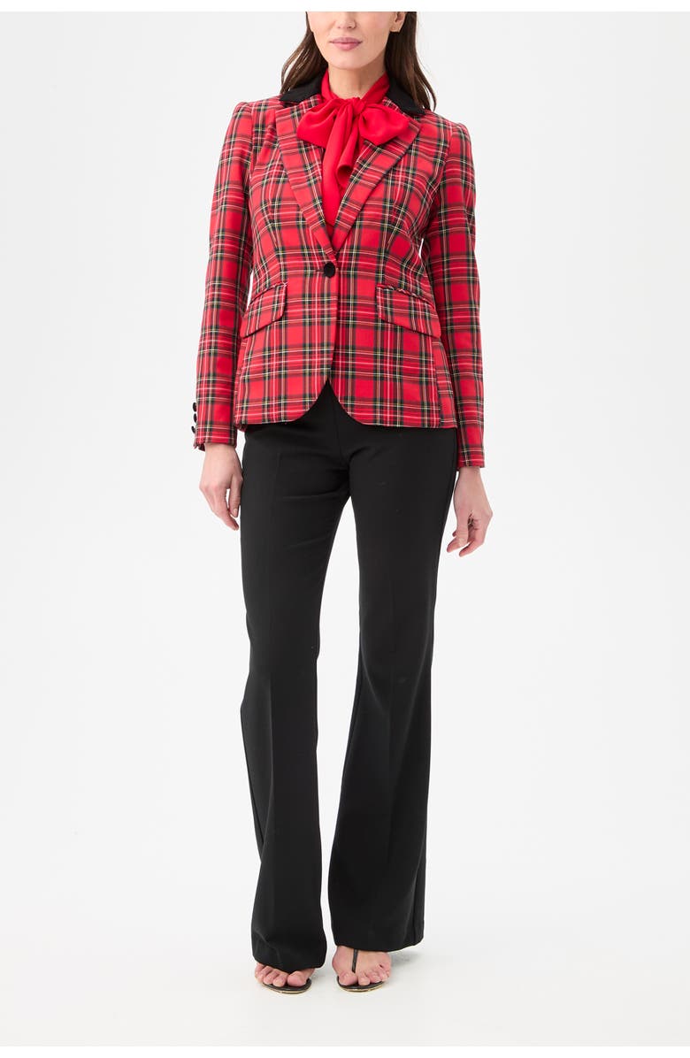 Trina Turk Revolution Plaid Jacket, Alternate, color,