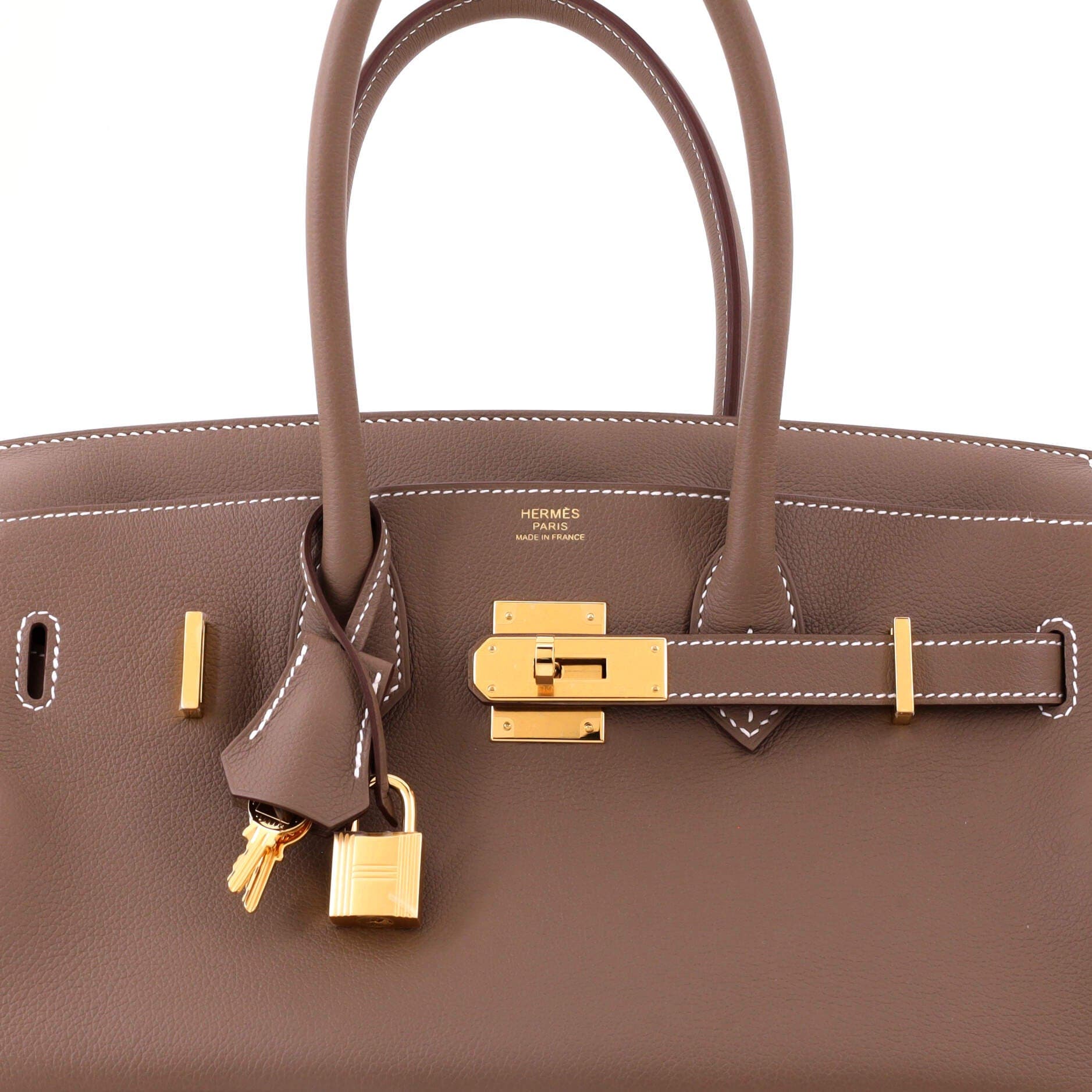 Pre-Owned Hermes Shoulder Light Birkin Bag Evercolor 29, Alternate, color, Etoupe