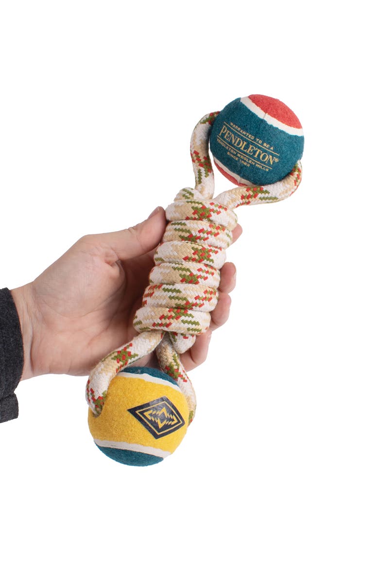 Pendleton Lasso Rope Dog Toy, Alternate, color, Beige
