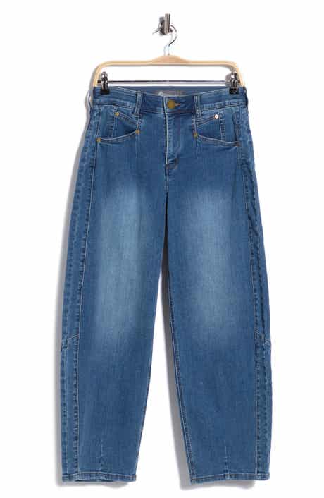 Democracy High Waist Ankle Barrel Leg Jeans