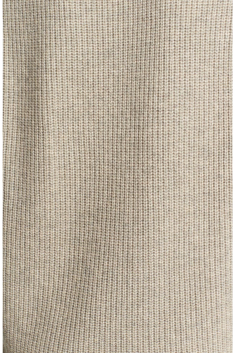 Ribbed Wool & Cashmere Cowl Neck Tunic, Alternate, color, H.ALMOND