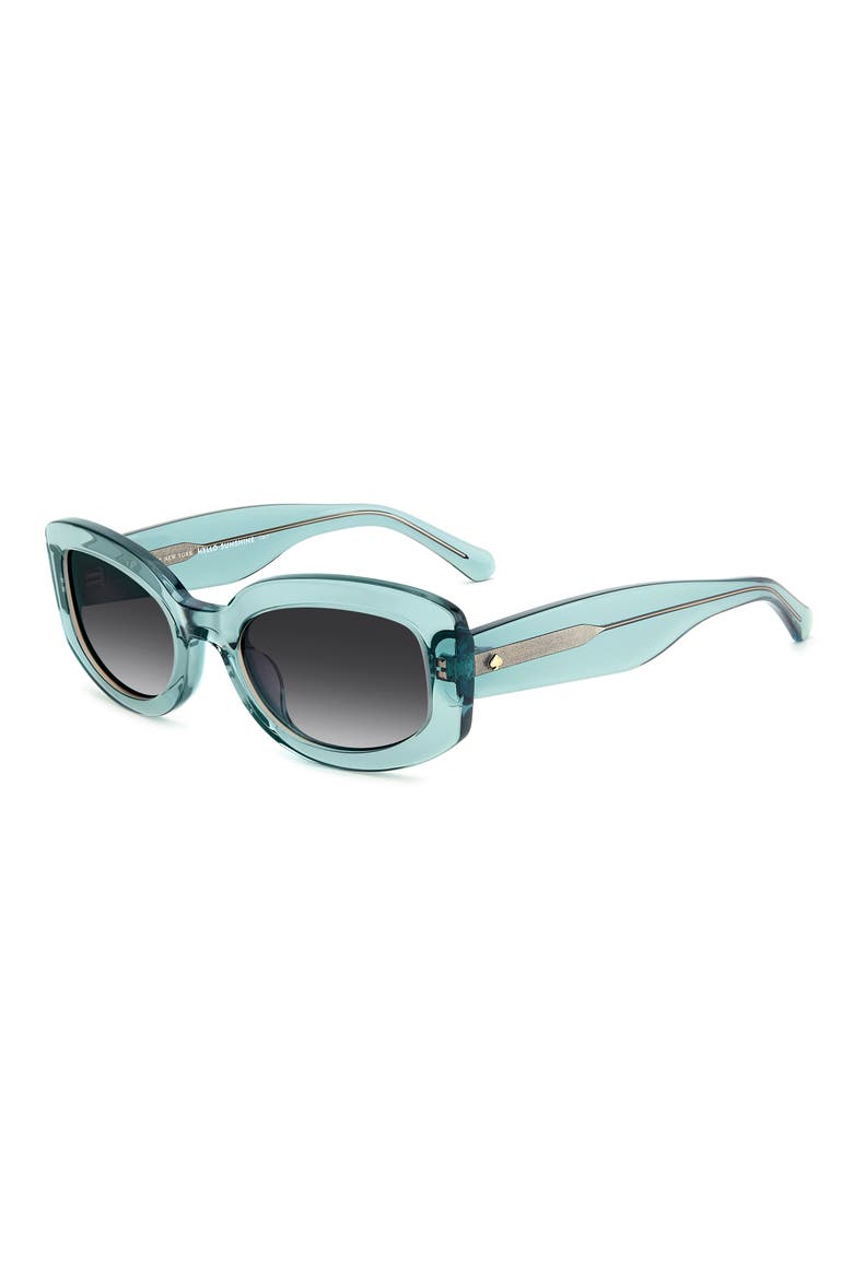 ailey 53mm gradient rectangular sunglasses, Alternate, color, SAGE/ DARK GREY SF