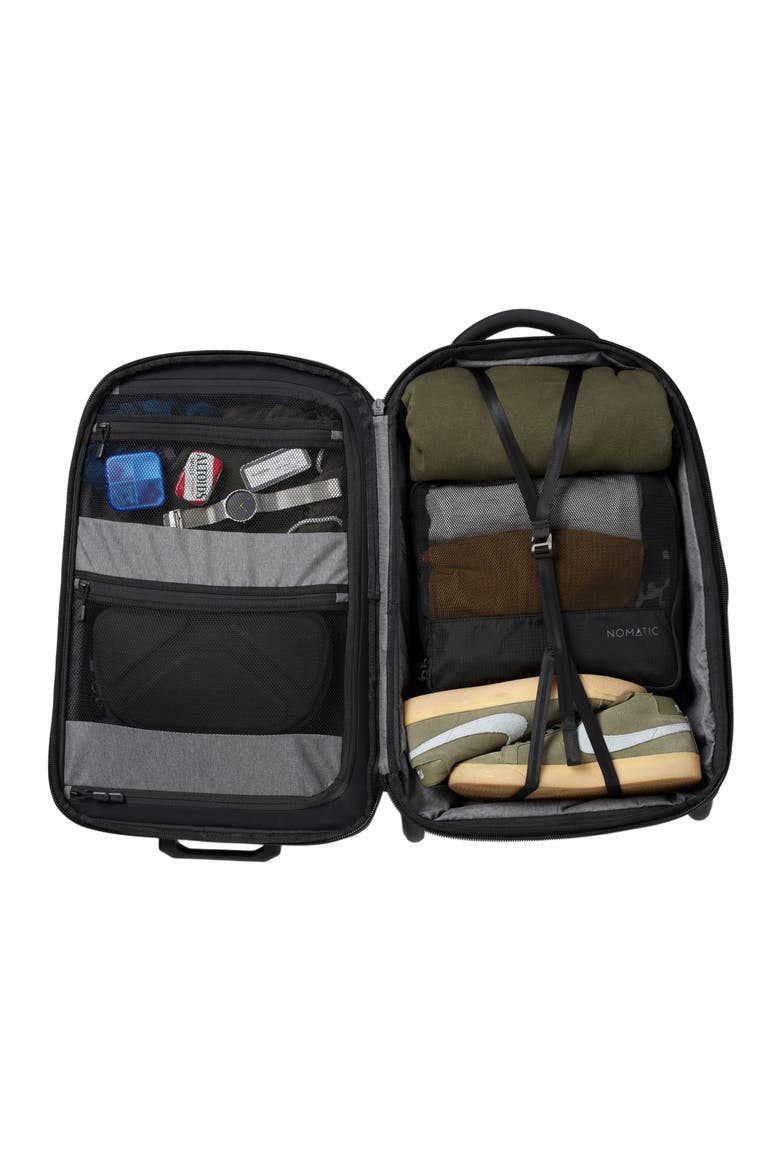 Carry-On 37L w/ 8L Built-In Expansion -- Premium  Roller Luggage, Alternate, color, Black