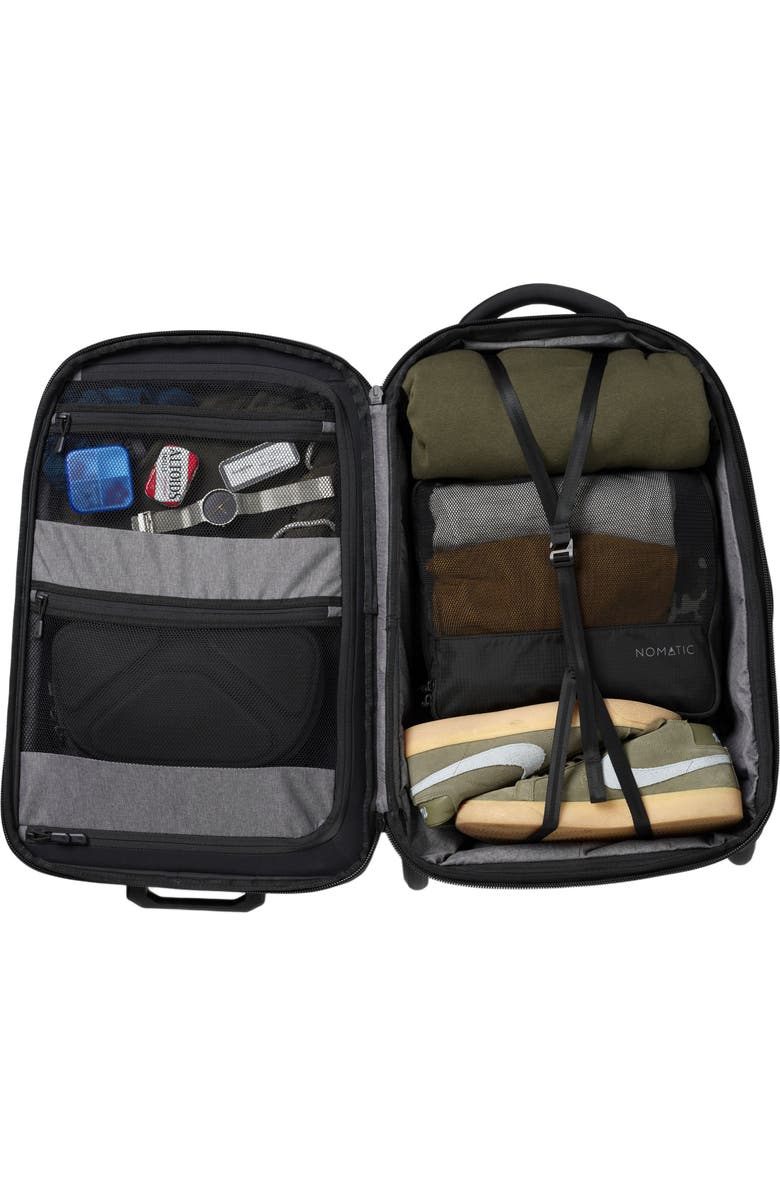 NOMATIC Carry-On 37L w/ 8L Built-In Expansion -- Premium Roller Luggage, Alternate, color, Black