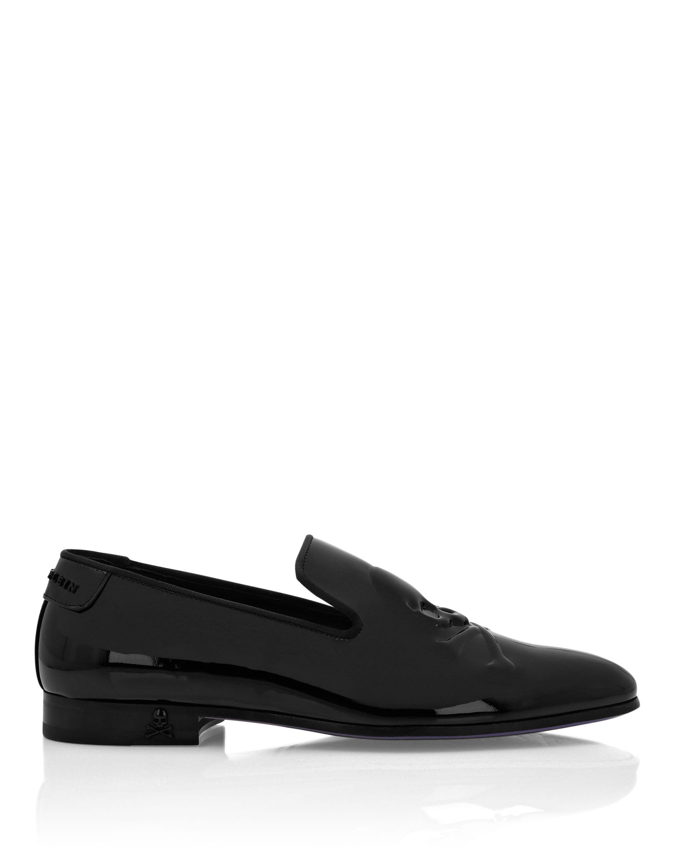Patent Leather Loafers Skull&Amp;Bones Men, Alternate, color, black