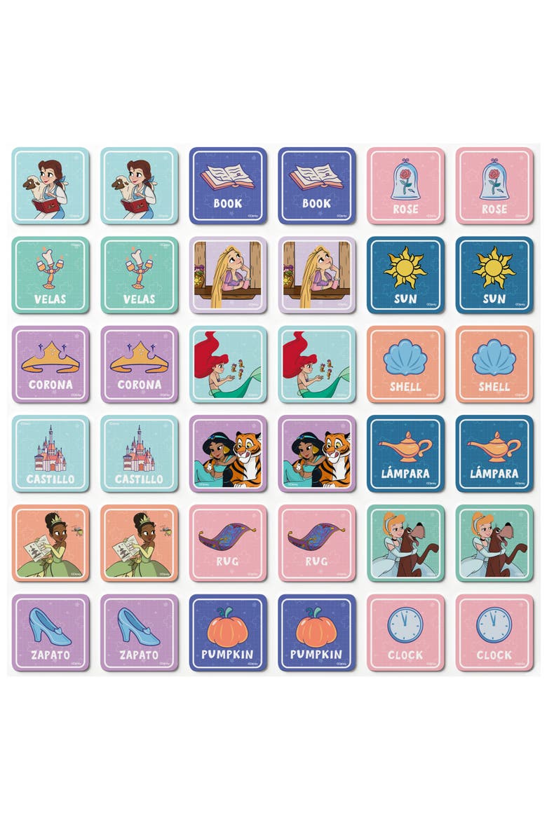 Disney - Princesses Memory Game, Alternate, color, Multicolor