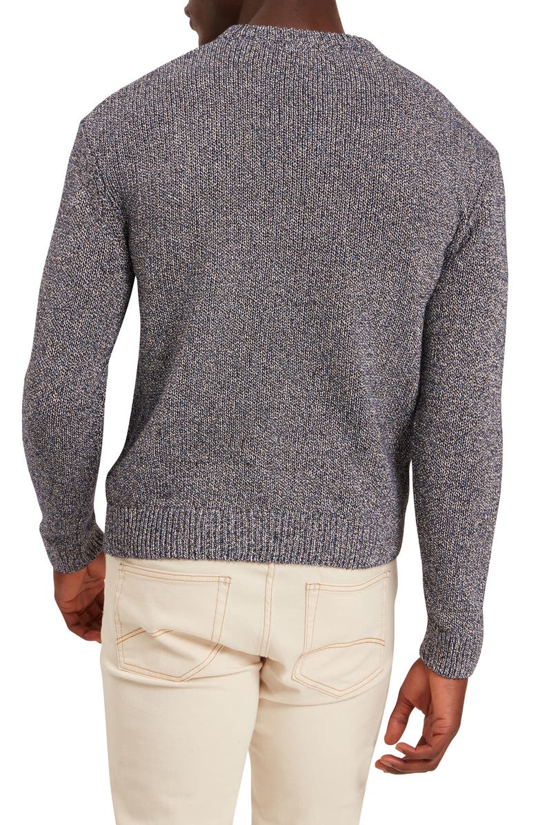 Ted Baker Charliz Marl Cotton Crewneck Sweater, Alternate, color, Navy