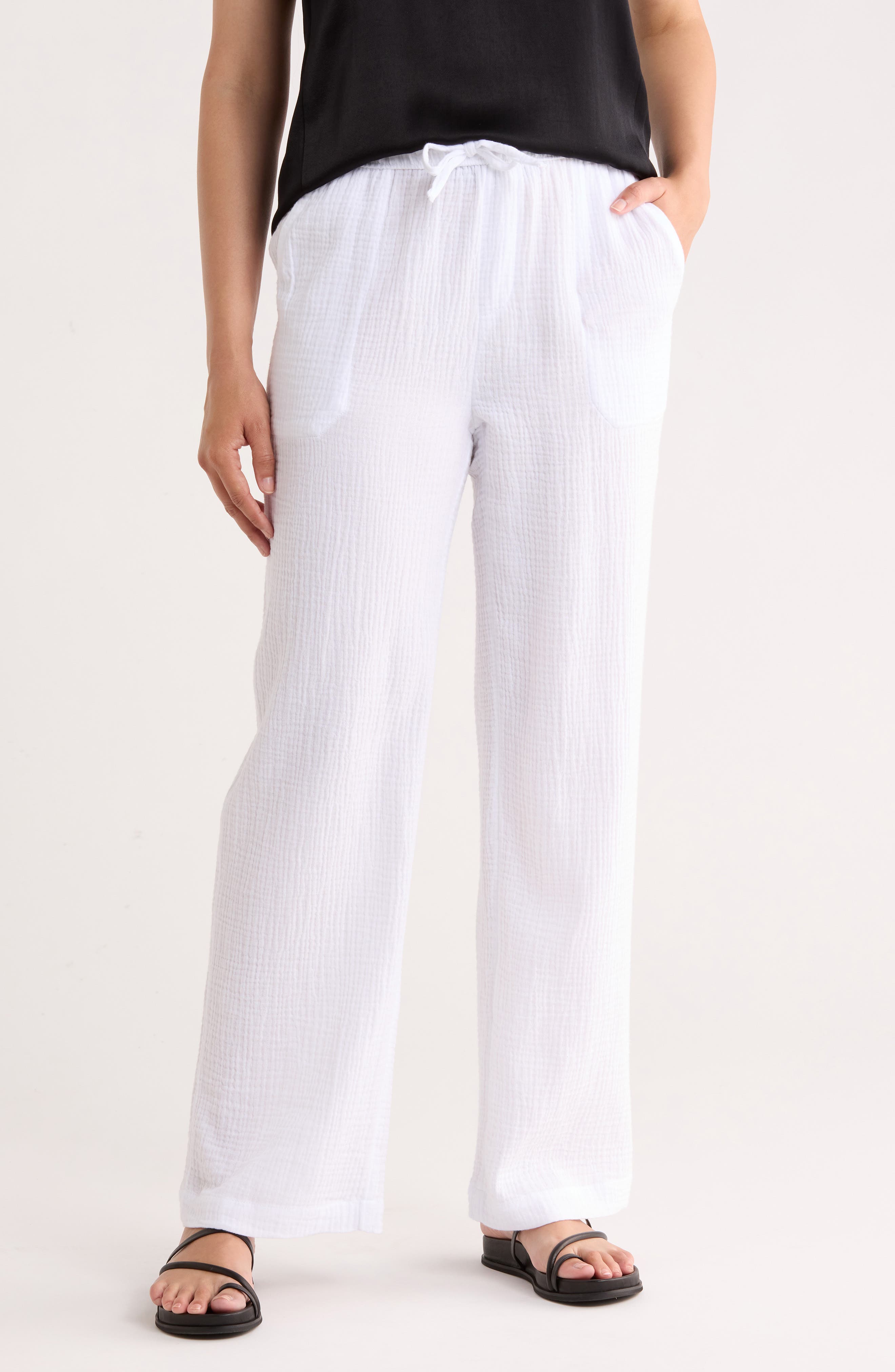 Splendid Gauze Wide Leg Pants