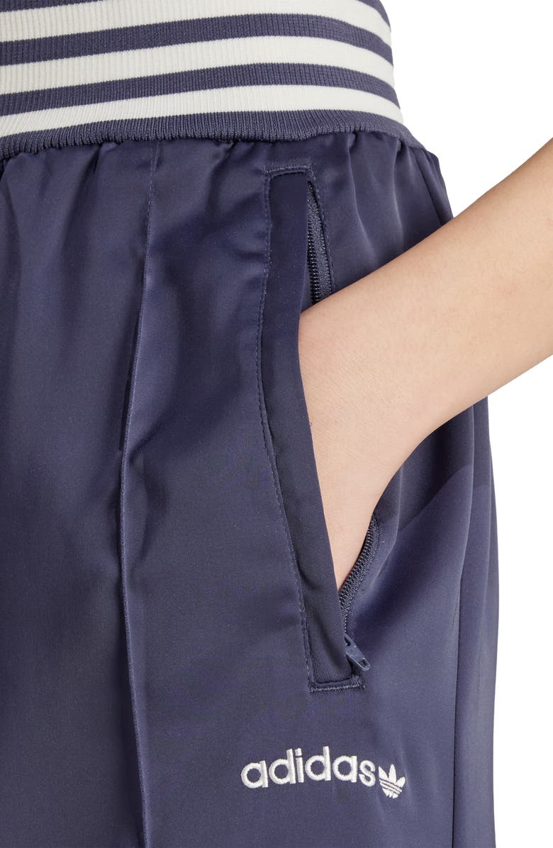 adidas Originals Wide Leg Satin Track Pants, Alternate, color,