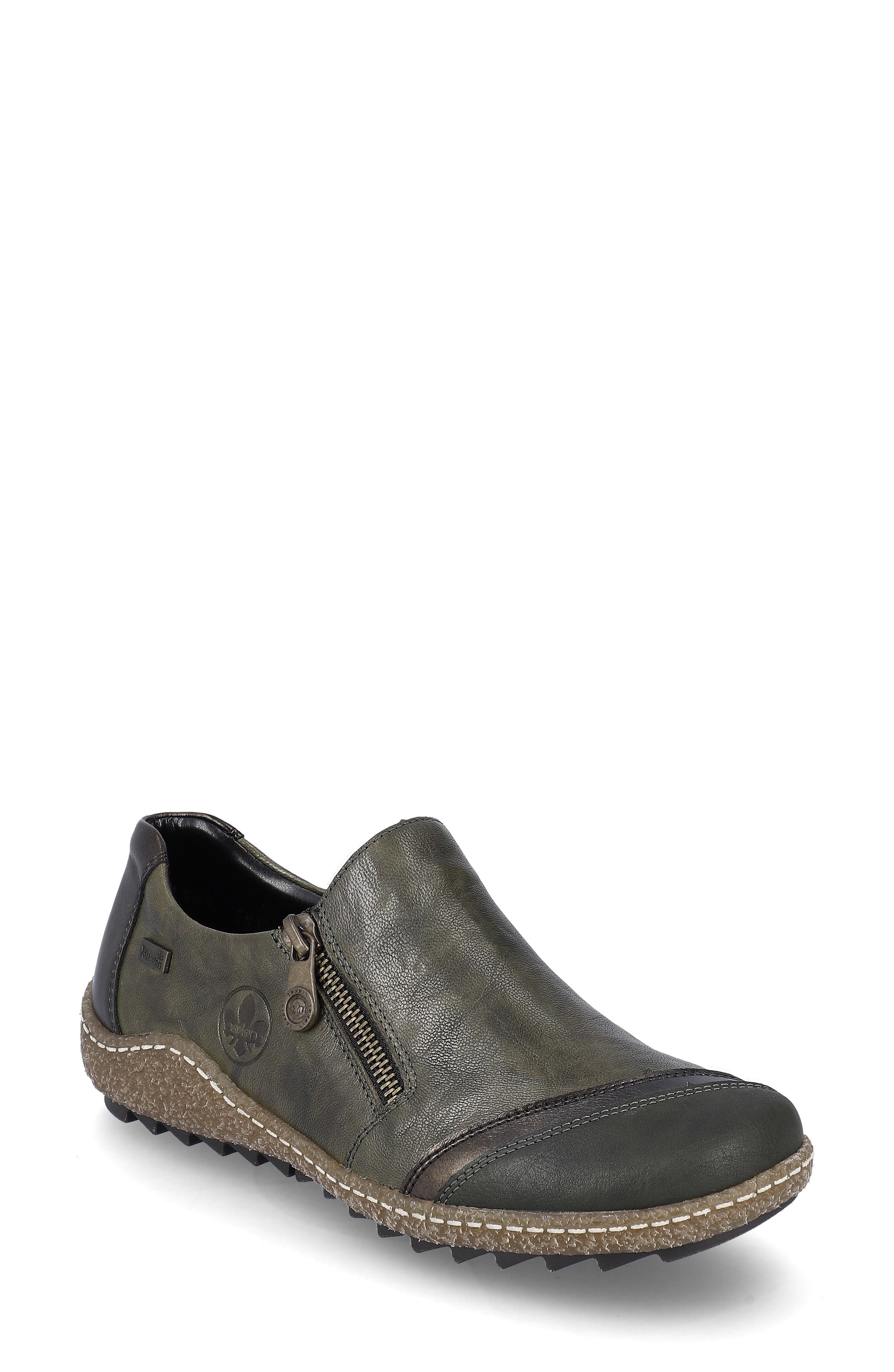 Rieker Liv 71 Zip-Up Sneaker, Main, color, Forest/ Antik/ Efeu