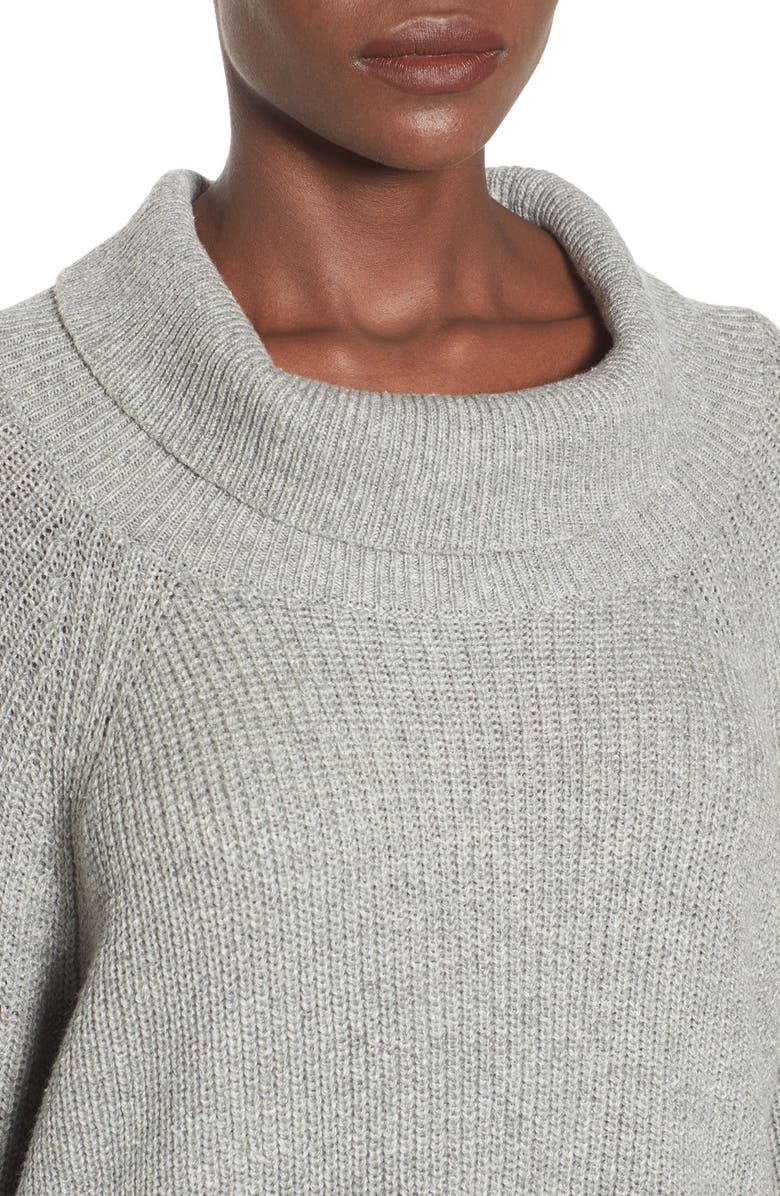 Leith Cowl Neck Shaker Pullover, Alternate, color, 