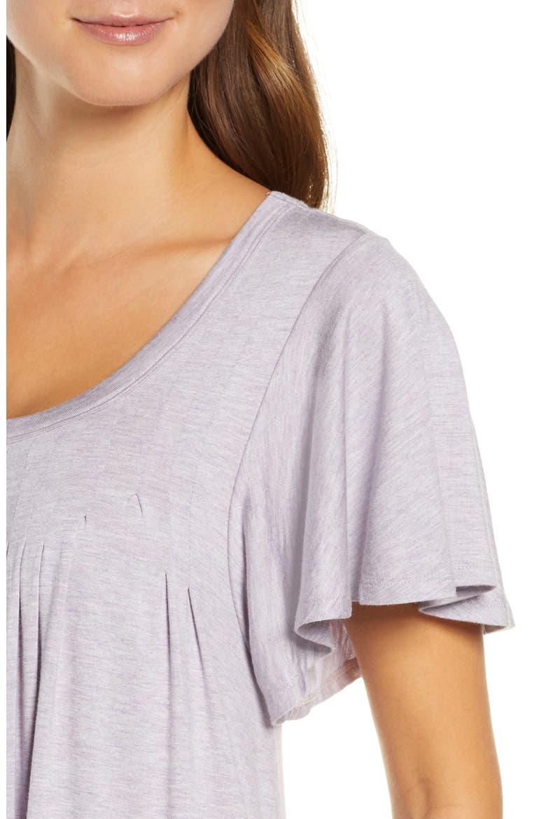 Flutter Sleeve Nightgown, Alternate, color, LILAC