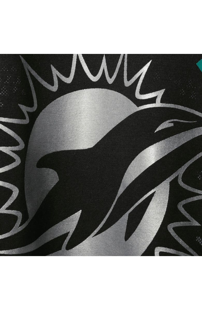 FANATICS Men's Fanatics Branded Black Miami Dolphins Big & Tall Color Pop T-Shirt, Alternate, color, 