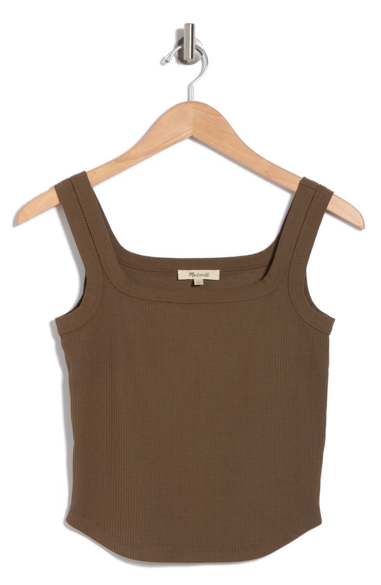Madewell Luma Tank, Alternate, color, Capers