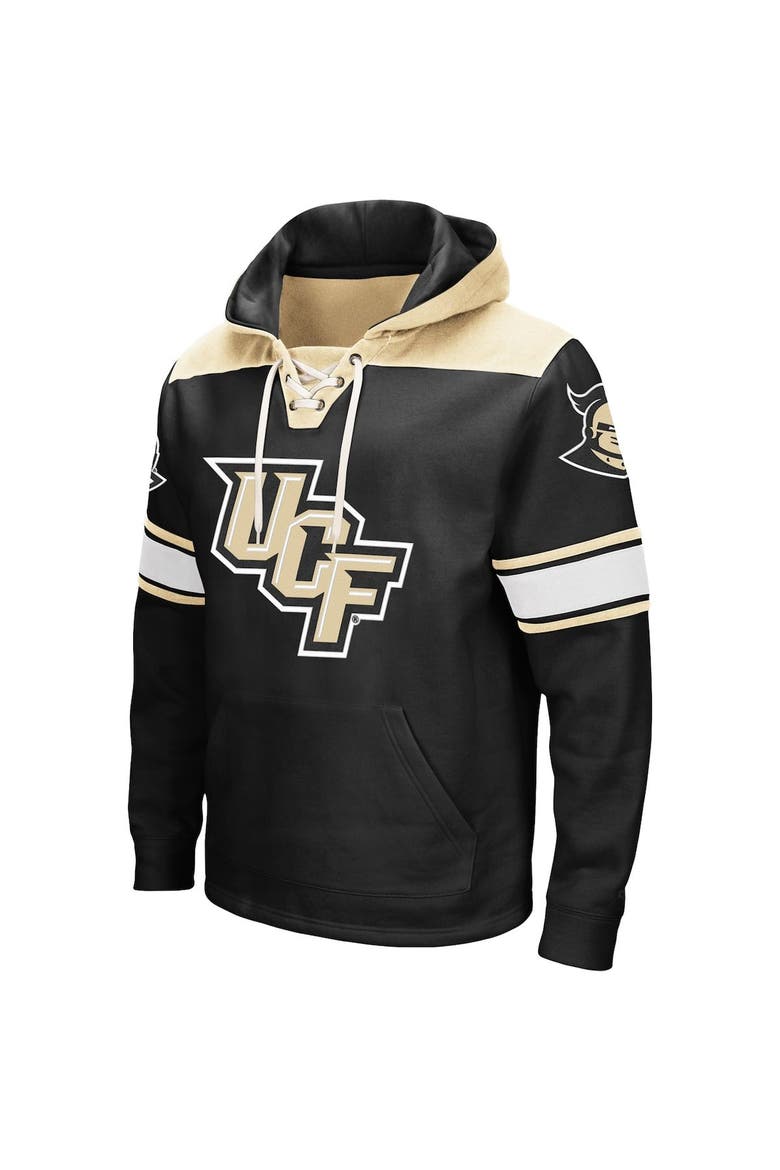 Men's Colosseum Black UCF Knights 2.0 Lace-Up Hoodie, Alternate, color, Black
