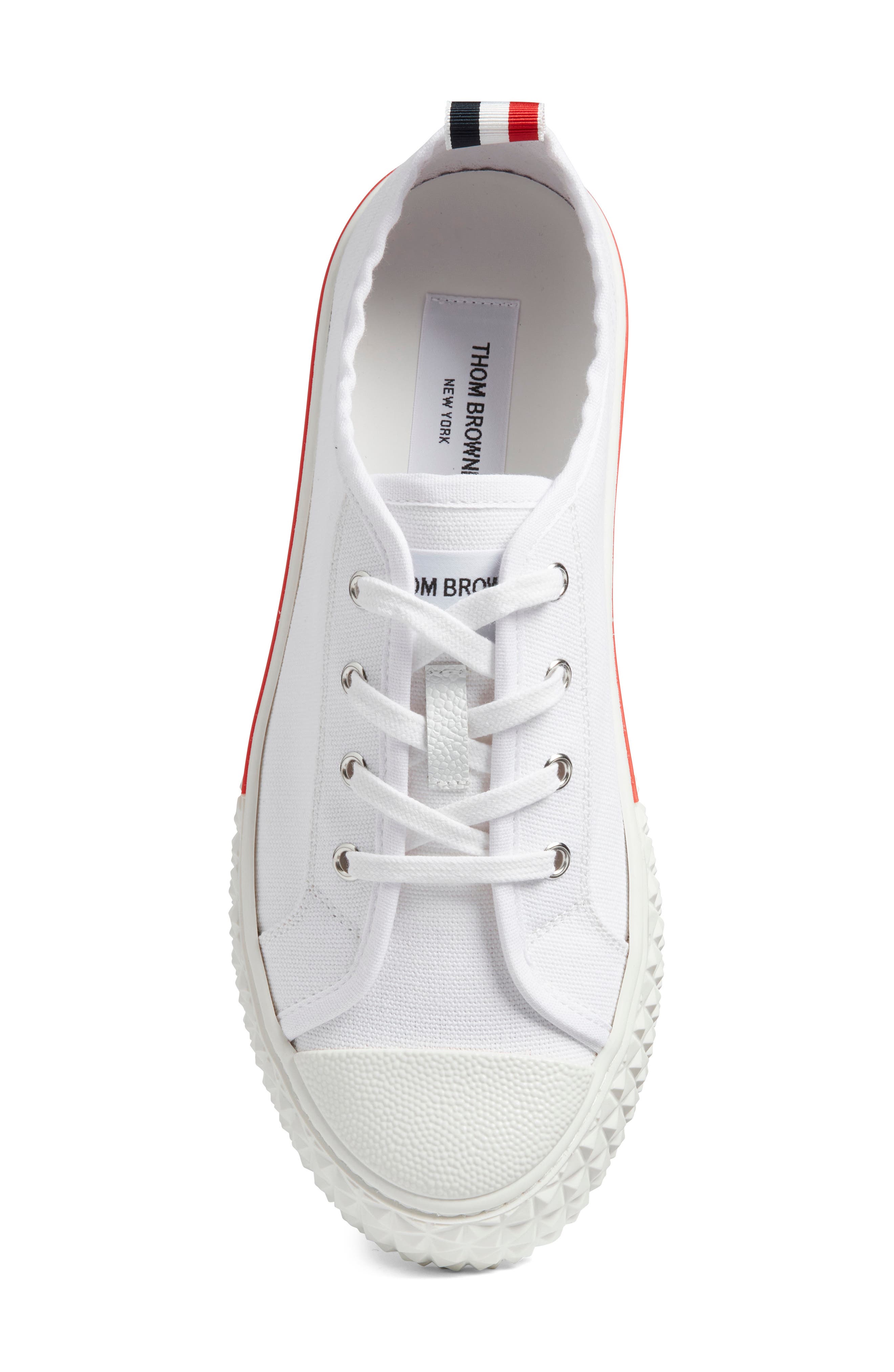 Thom Browne Collegiate Low Top Sneaker, Alternate, color, White