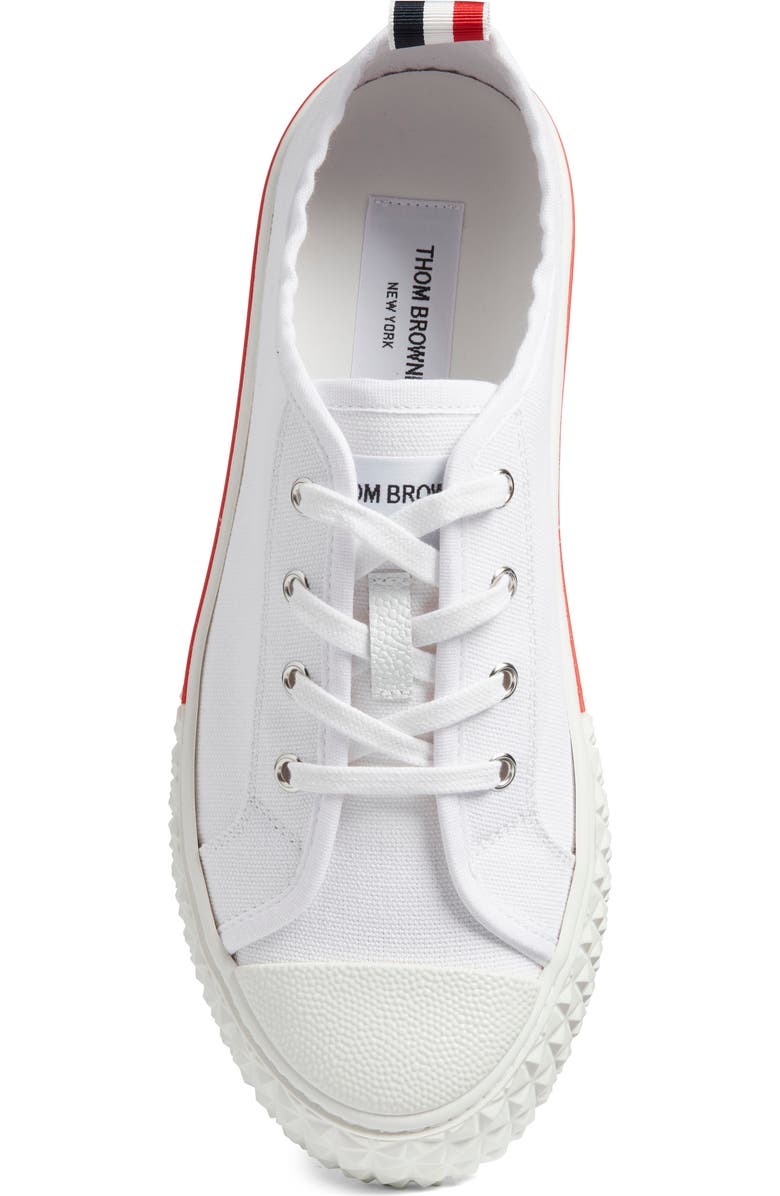 Thom Browne Collegiate Low Top Sneaker, Alternate, color, White