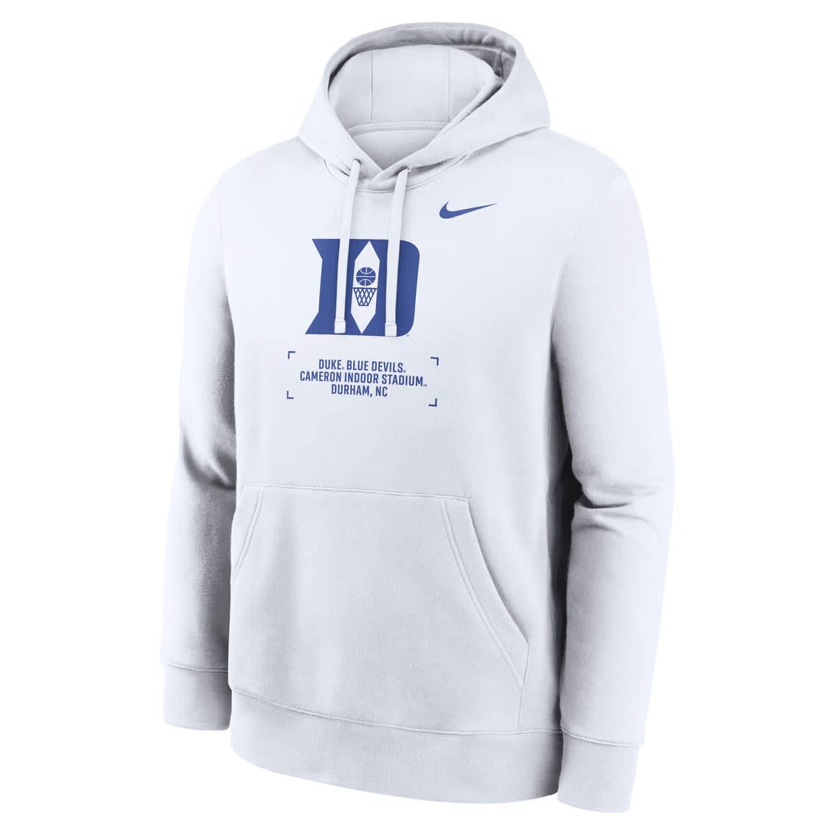 Nike Men's Nike White Duke Blue Devils Basketball Two-Hit Club Fleece ...
