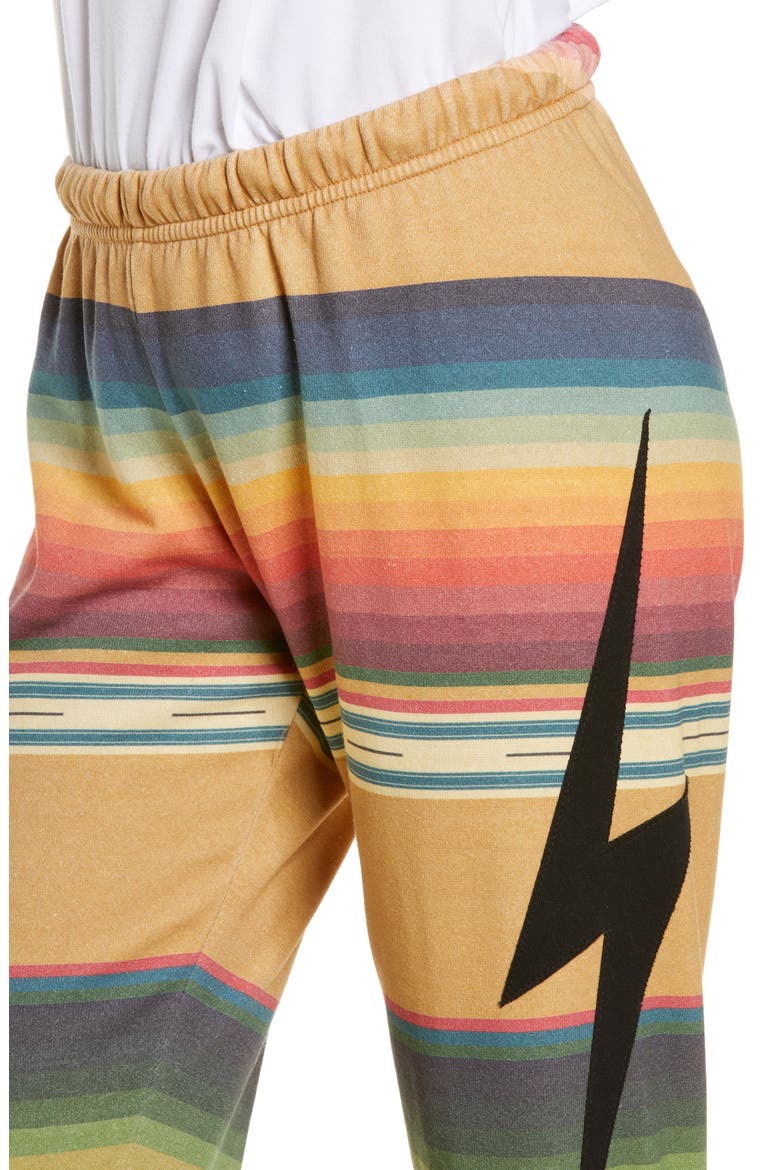 Women's Serape Bolt Stitch Joggers, Alternate, color, LIGHT KHAKI