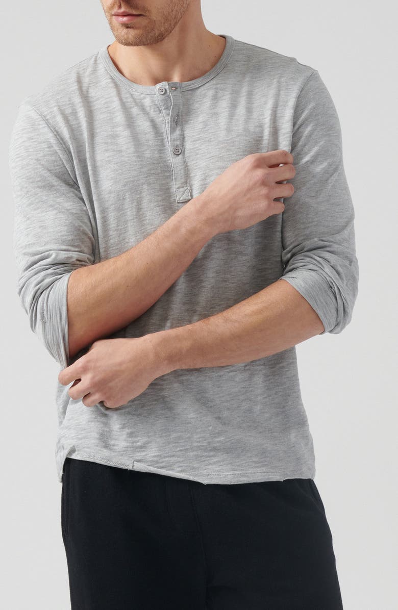 ATM Anthony Thomas Melillo Raw Edge Henley, Alternate, color,