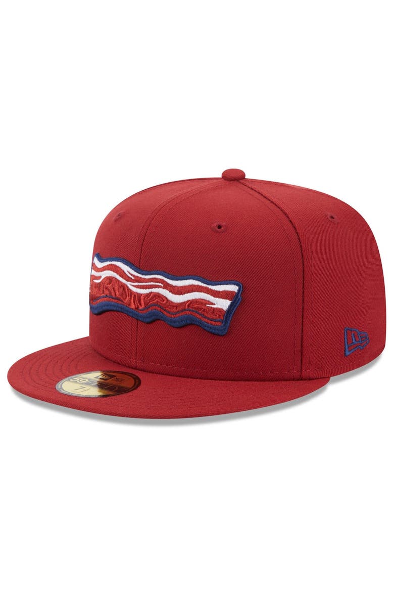 Men's New Era Red Lehigh Valley IronPigs Authentic Collection Alternate Logo 59FIFTY Fitted Hat, Alternate, color, Red