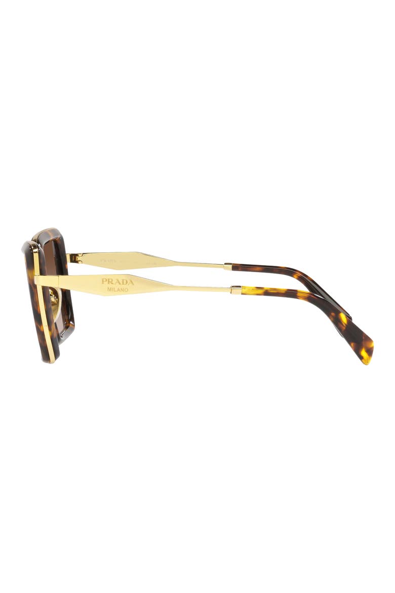 55mm Gradient Pillow Sunglasses, Alternate, color, BROWN GRAD