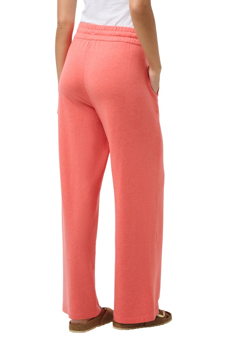 Cloud French Terry Wide Leg Pants, Alternate, color, HEATHER PORCELAIN ROSE