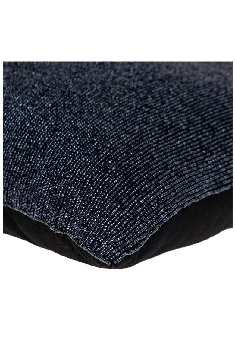 Aster Embellished Throw Pillow, Alternate, color, METALLIC BLUE