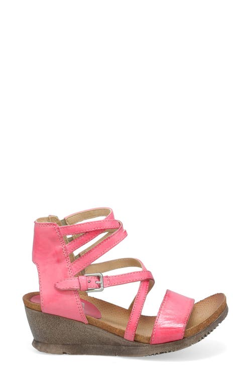 Miz Mooz Shay Strappy Wedge Sandal In Pink