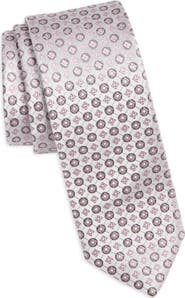 BOSS Neat Medallion Silk Blend Jacquard Tie