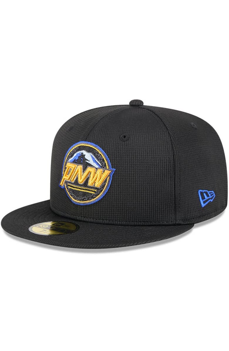 New Era Men's New Era Black Seattle Mariners City Connect Batting Practice 59FIFTY Fitted Hat, Main, color, Black