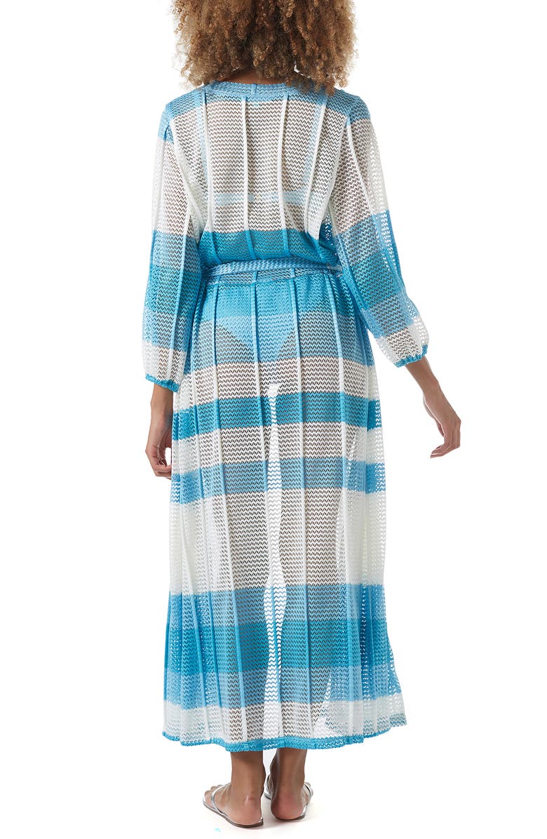 Melissa Odabash Drew Stripe Cover-Up Dress, Alternate, color, 