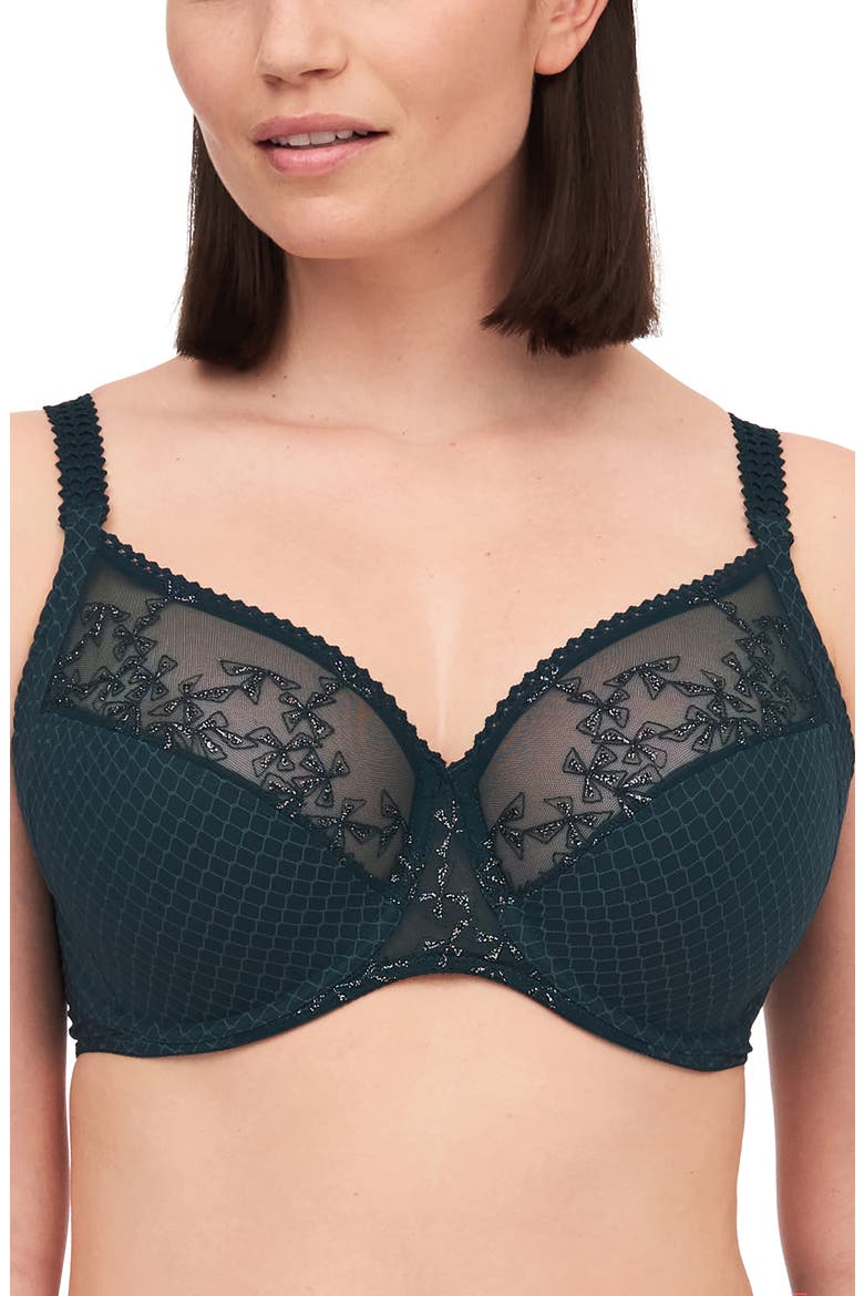 Instants Three-Part Full Coverage Unlined Bra, Main, color, PEACOCK LUREX-BY