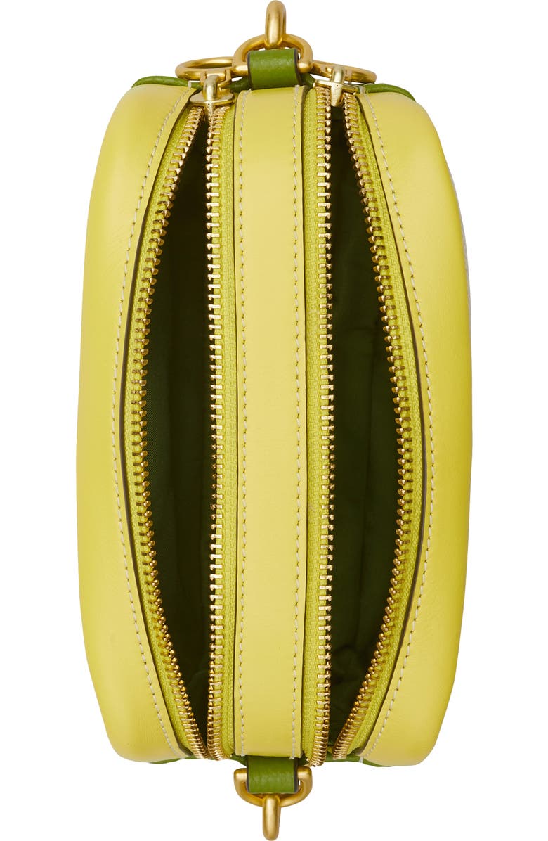 Tory Burch Perry Bombé Canvas & Leather Mini Crossbody Bag, Alternate, color,