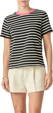 English Factory Contrast Crewneck Stripe T-Shirt