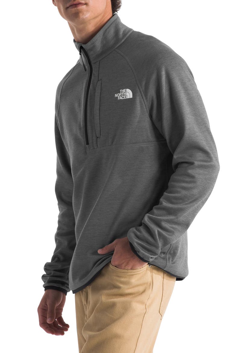Canyonlands Quarter Zip Pullover, Alternate, color, TNF MEDIUM GREY HEATHER-NPF