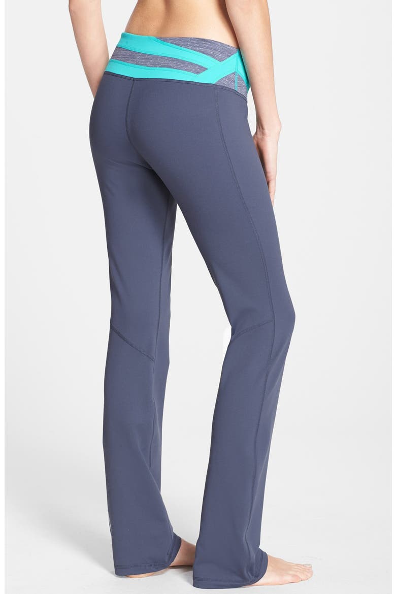 'Barely Flare Booty' Pants, Alternate, color, GREY SLATE MELANGE MINT