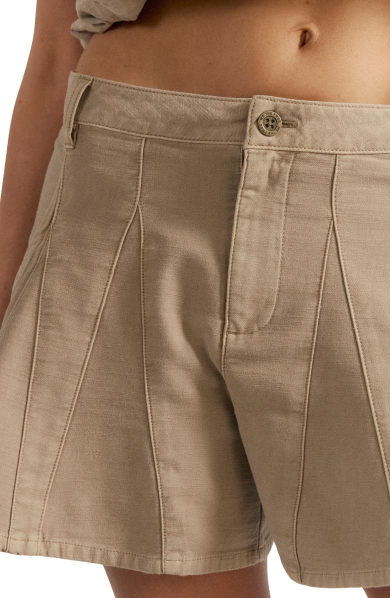 Free People Song & Dance Cotton Shorts, Alternate, color, Parchment