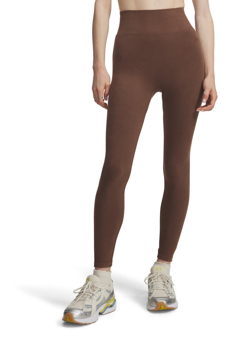 Seamless Cotton Leggings, Main, color, BRN