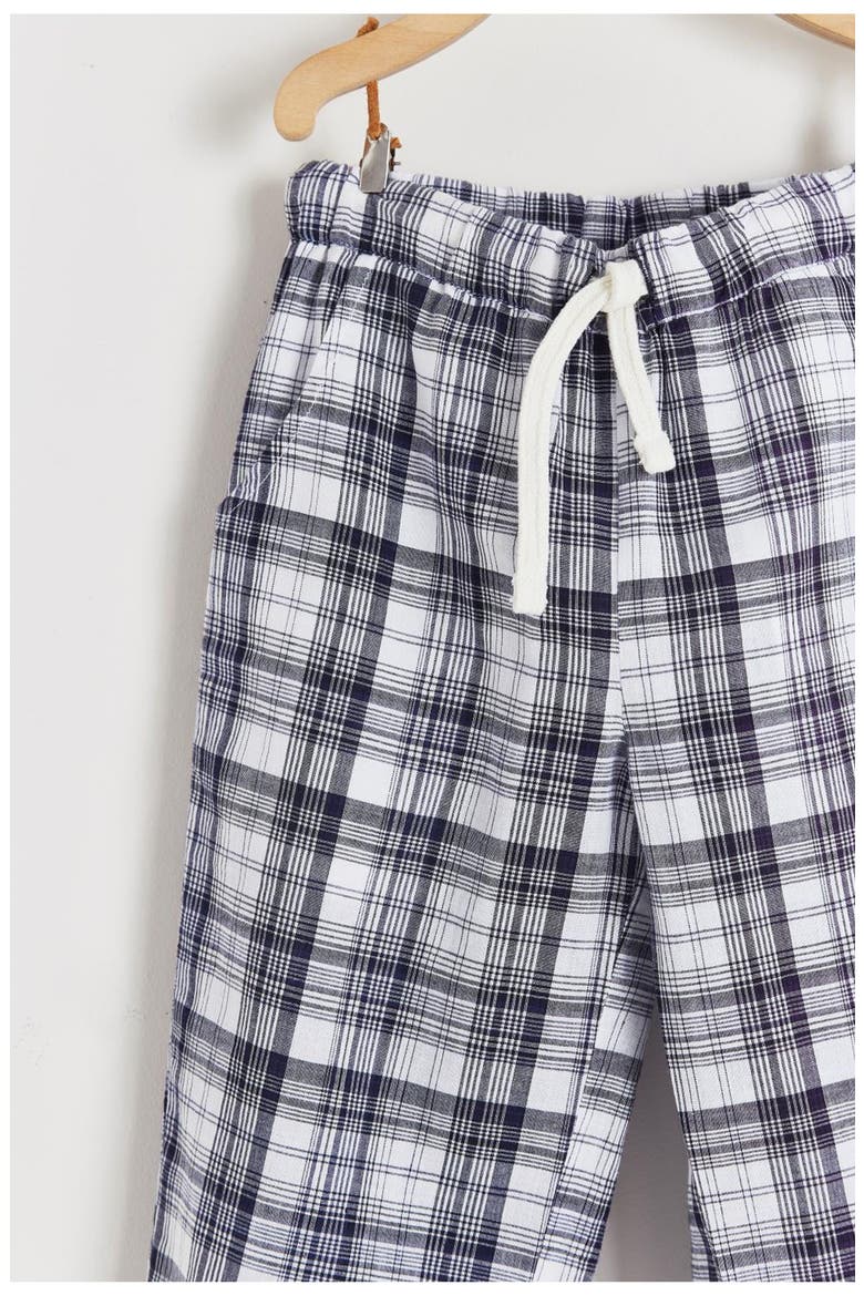 Linen Plaid Pants for Little Kid, Alternate, color, FULL PRINT