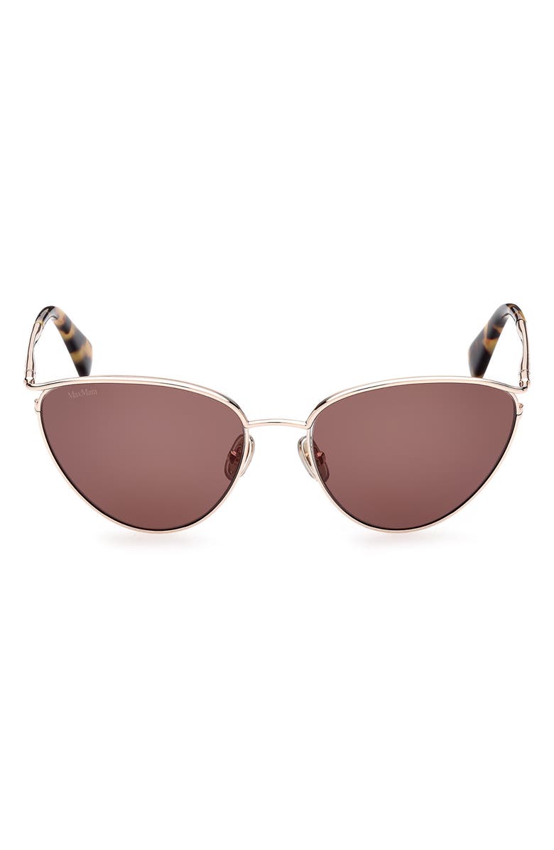 Max Mara 56mm Pilot Sunglasses, Main, color,