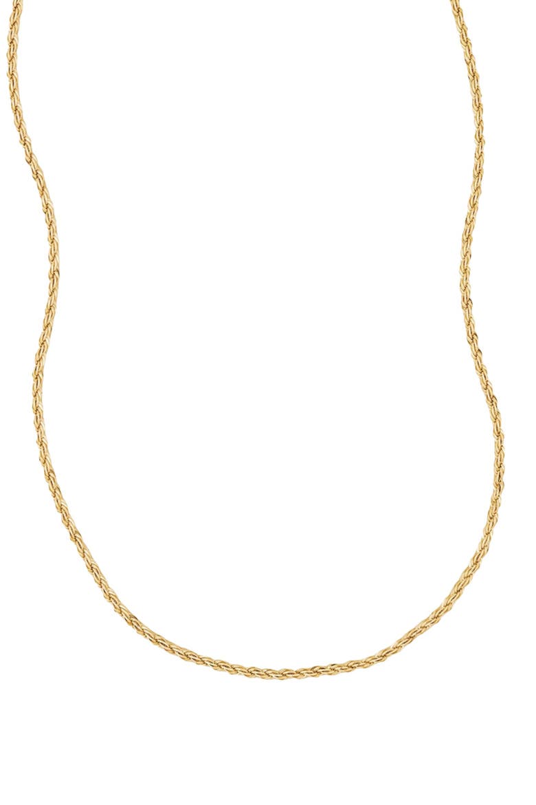 French Rope Chain Necklace, Main, color, GOLD FILLED