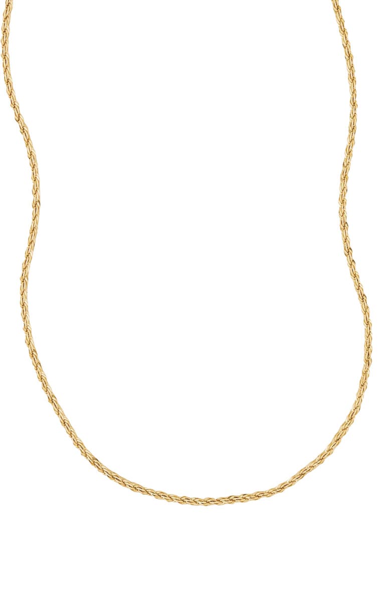 MADE BY MARY French Rope Chain Necklace, Main, color, Gold Filled