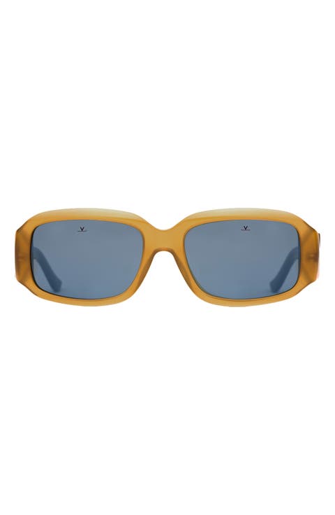 55mm Resort Rectangular Sunglasses