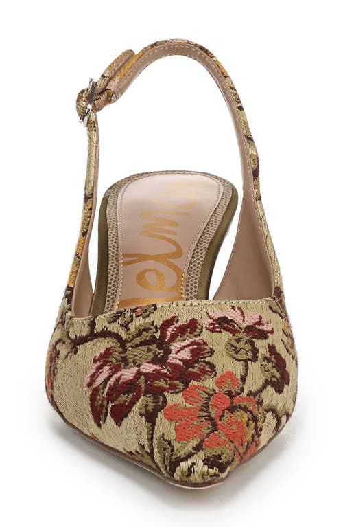 Sam Edelman Bianka Slingback Kitten Heels In Brown