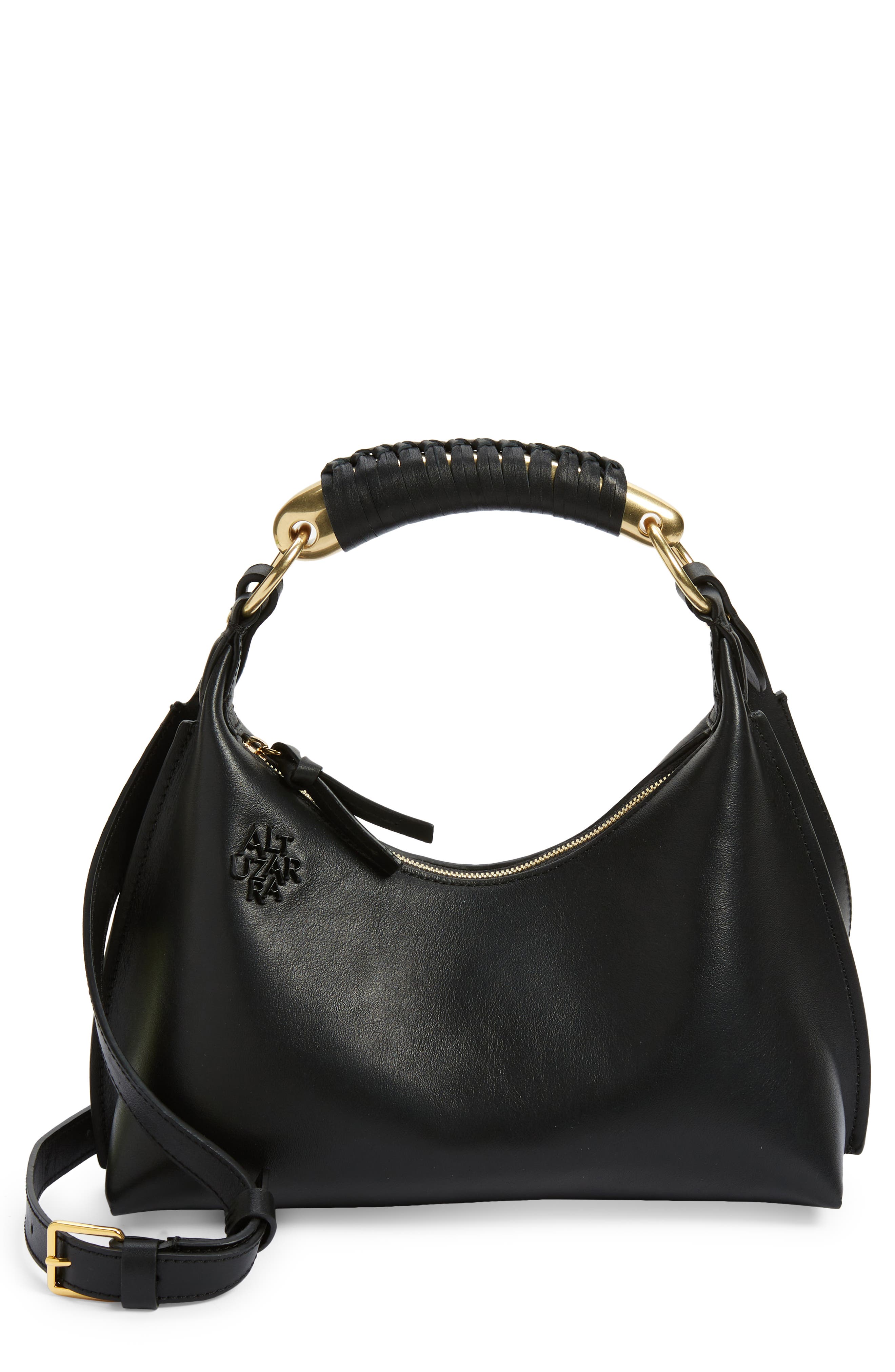 Altuzarra Small Athena Leather Top Handle Bag, Main, color, 