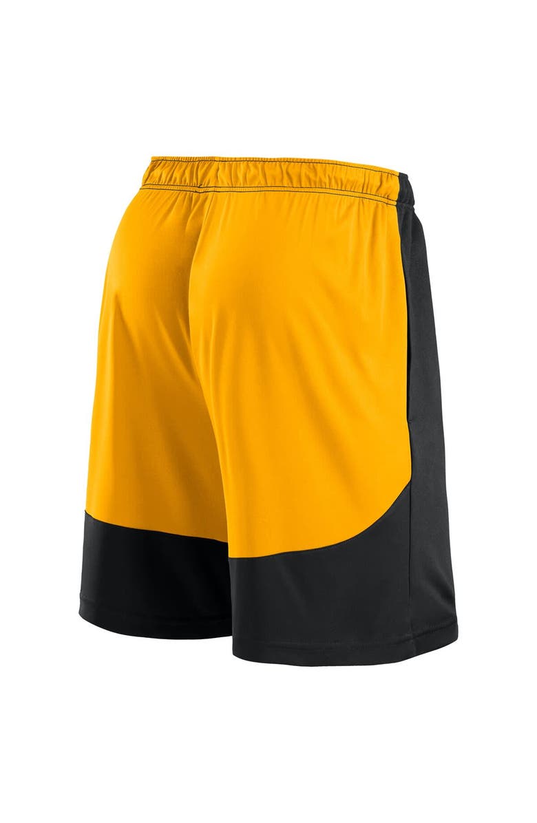FANATICS Men's Fanatics Black/Gold Pittsburgh Steelers Big & Tall Launch Shorts, Alternate, color, 