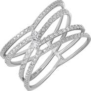 Bony Levy Rita 18k Gold Diamond Crisscross Ring